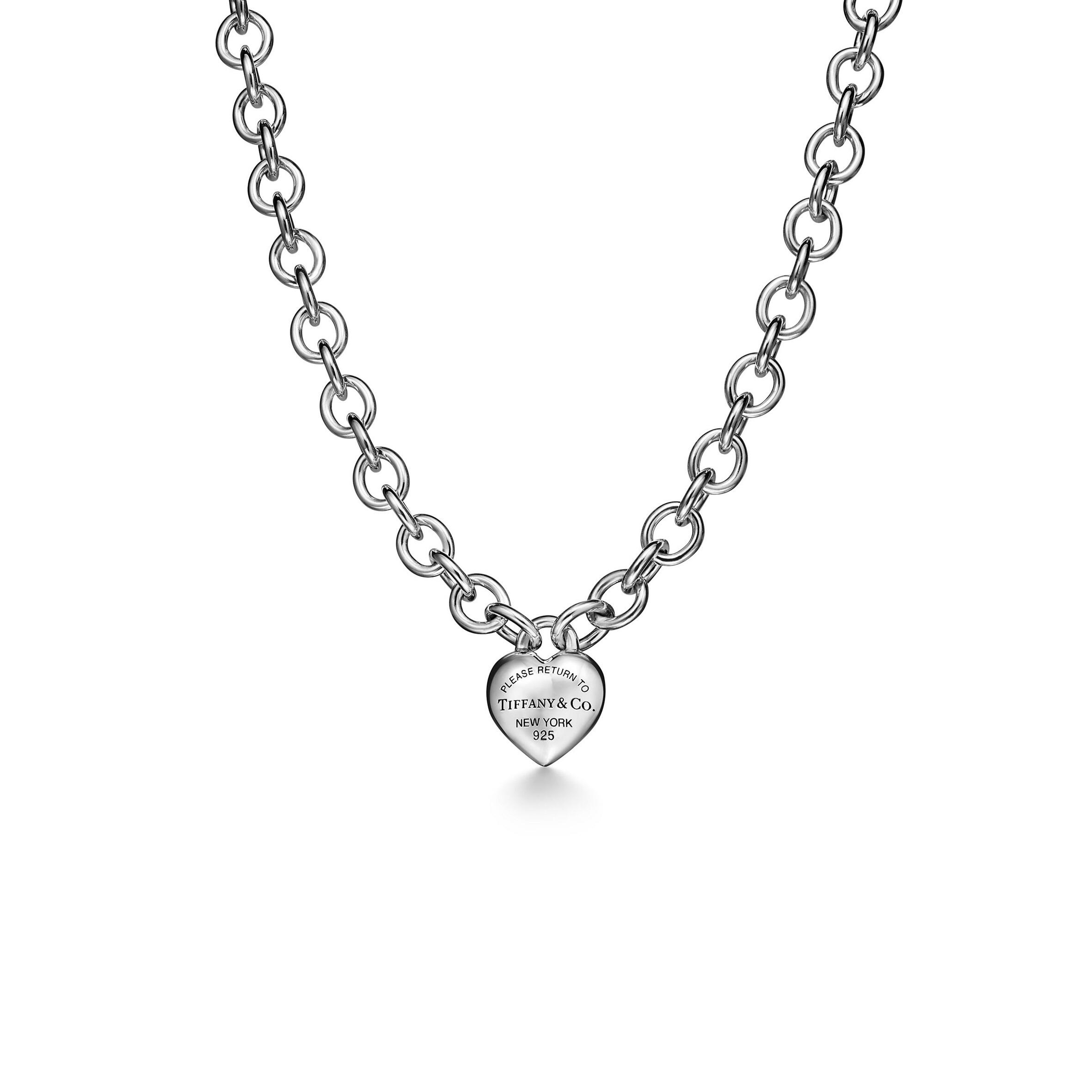 TIFFANY FULL HEART TOGGLE NECKLACE IN STERLING SILVER 73333342